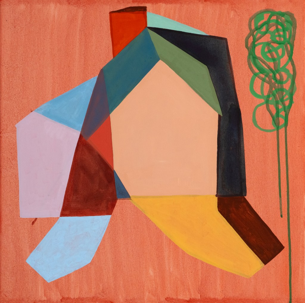 Hemma II, akryl, 55 x 55 cm