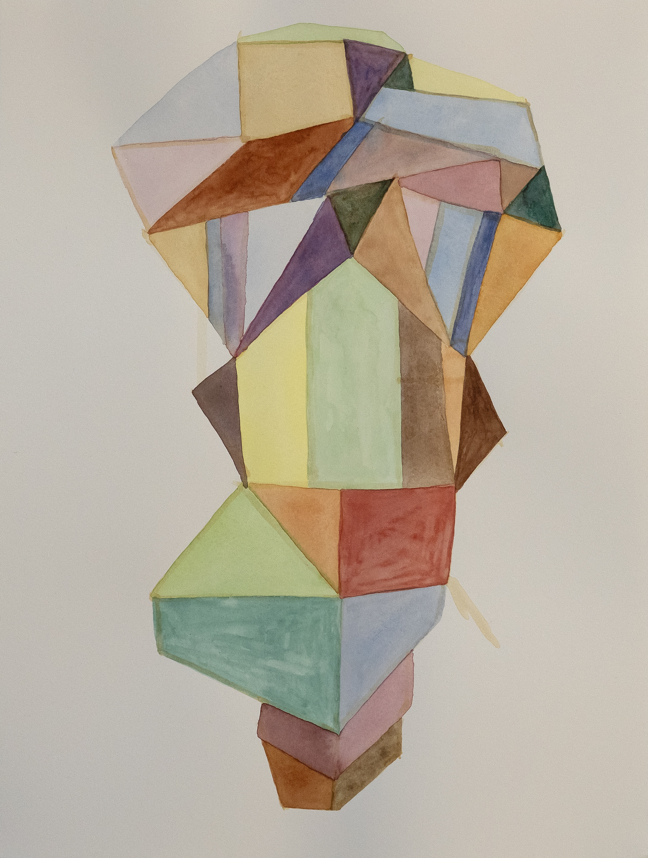 ”Mitt hierta II”, akvarell, 31 x 41 cm