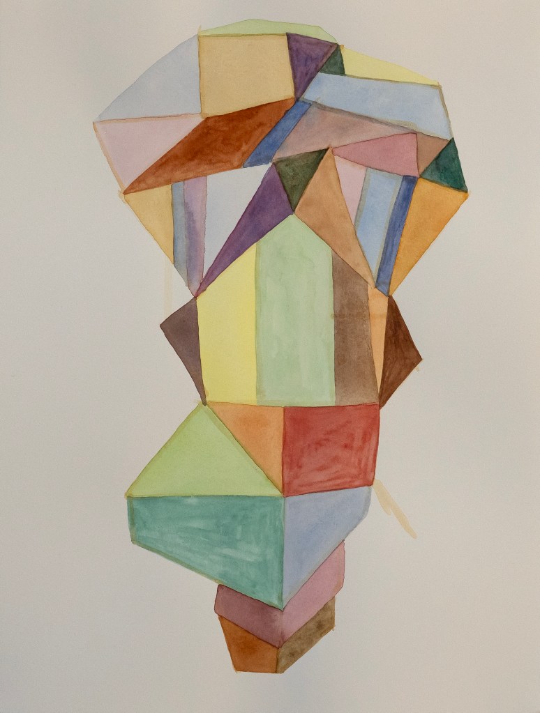 ”Mitt hierta II”, akvarell, 31 x 41 cm