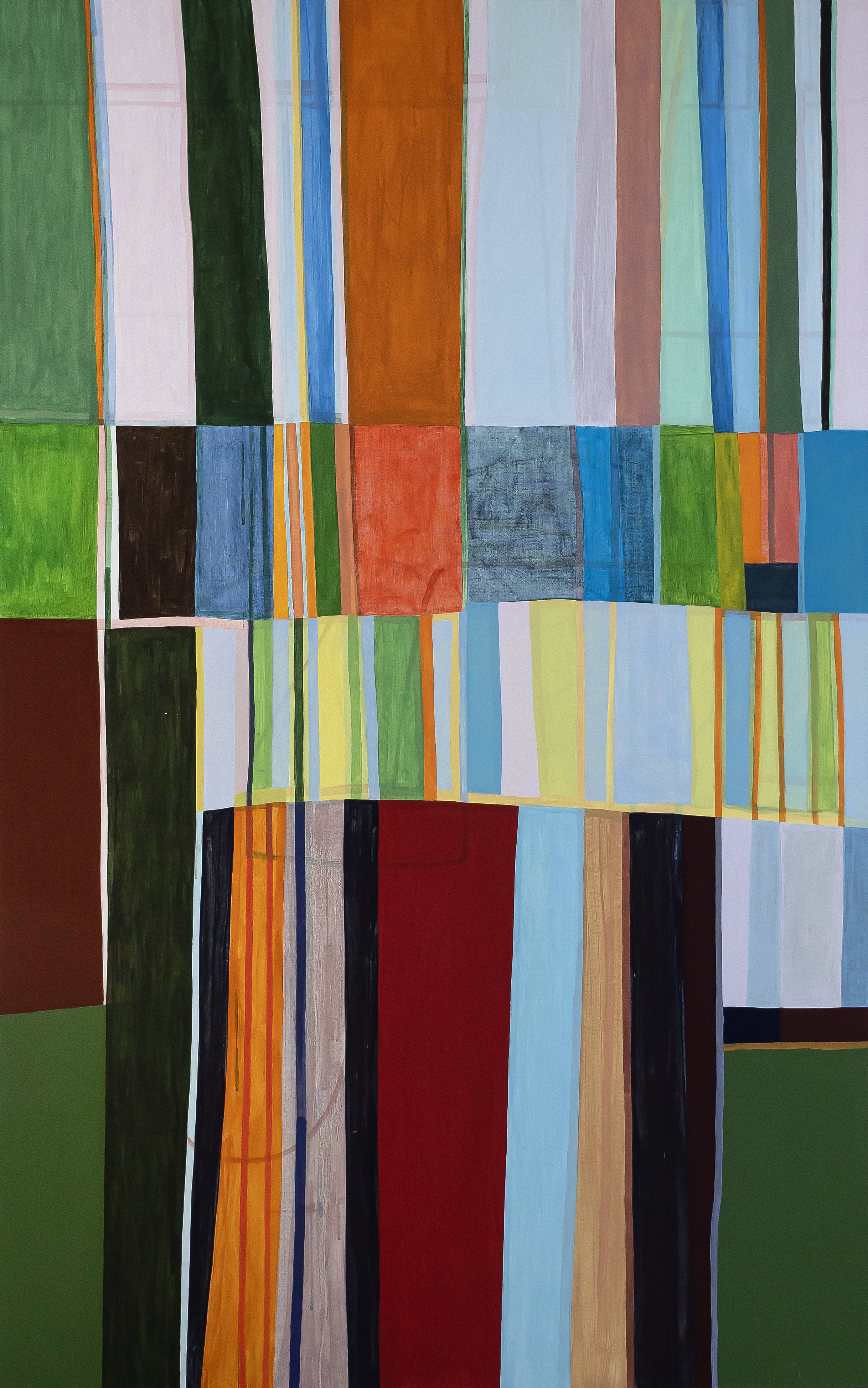 Scheelegatan I, akryl, 110 x 175 cm