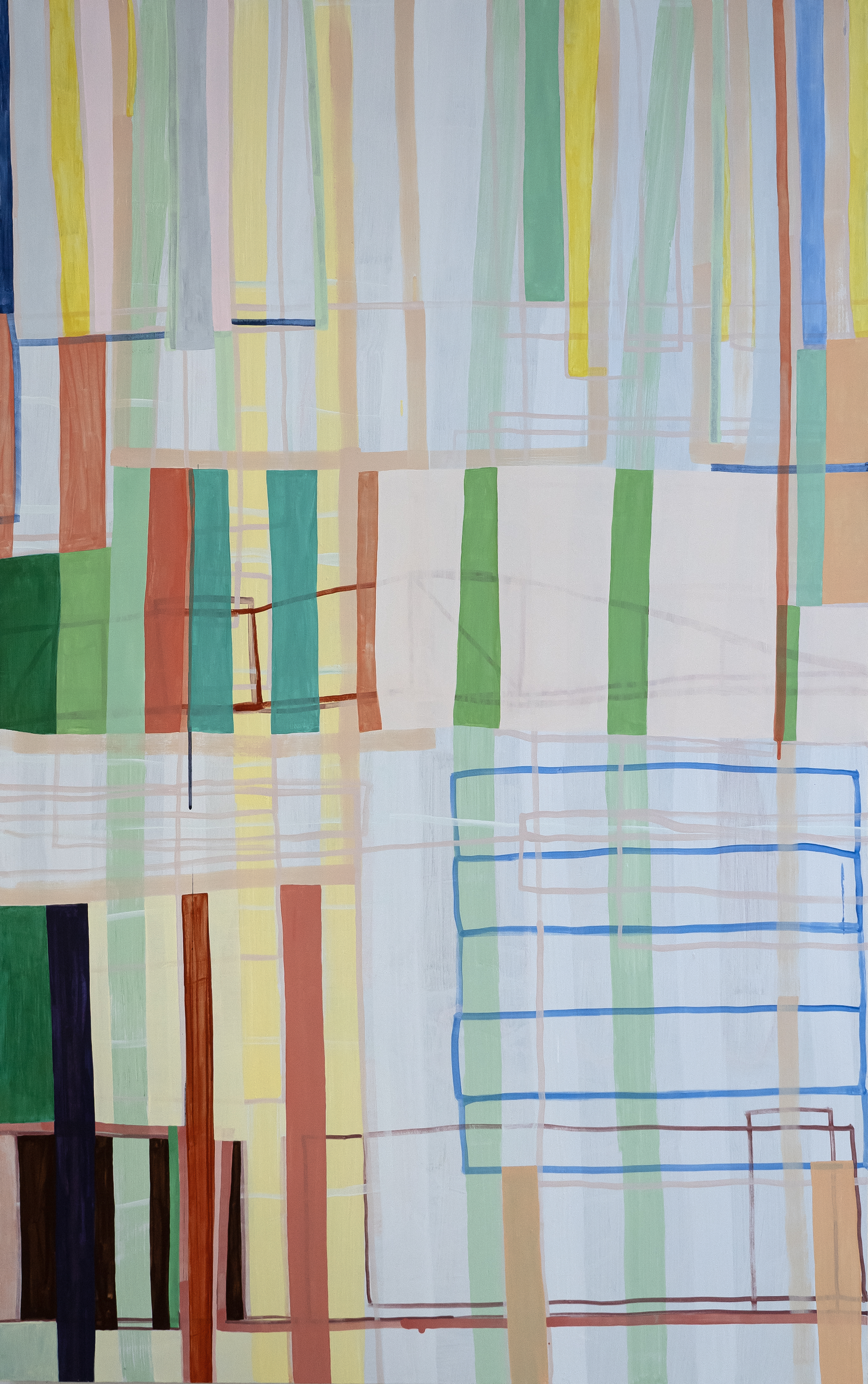Scheelegatan II, akryl, 110 x 175 cm