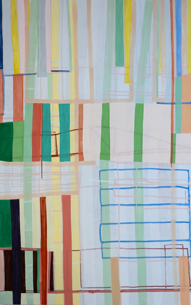 Scheelegatan II, akryl,110 x 175 cm